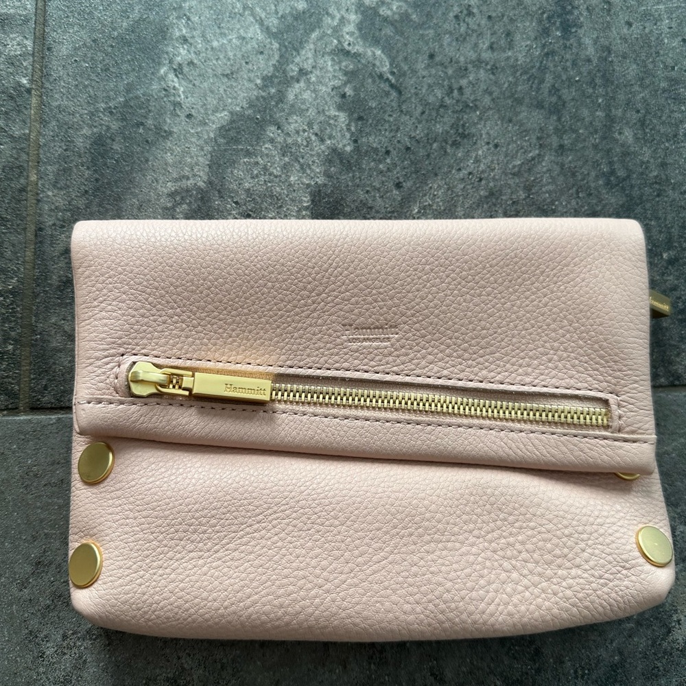 Hammitt VIP Small Leather Clutch with Strap